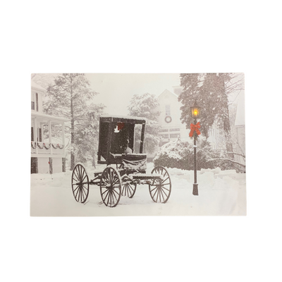 Light Up Winter Scene LED Sign
