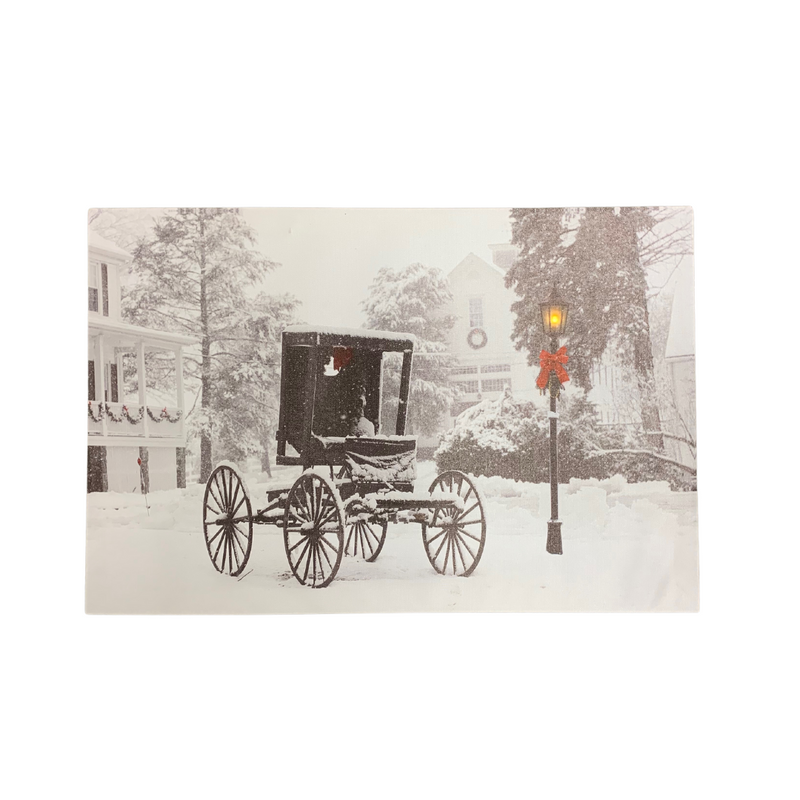Light Up Winter Scene LED Sign