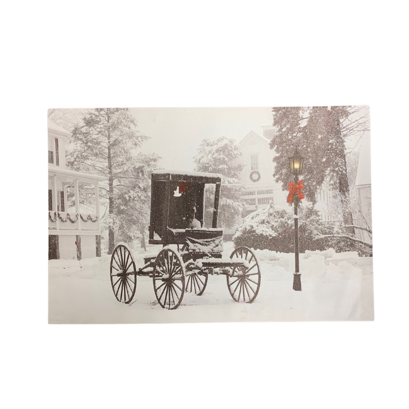 Light Up Winter Scene LED Sign