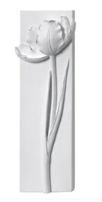 White Tulip Wall Plaque