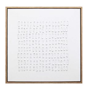 White Abstract Canvas Wall Art