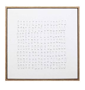 White Abstract Canvas Wall Art