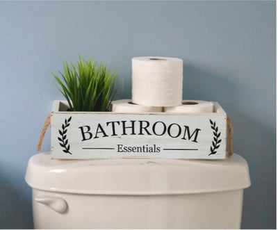 Wood Bathroom Decor Box