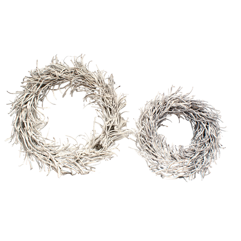 Bird Nest Wreath | White Wash