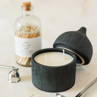 Clay Collection Black Soy Wax Candle | The Scented Market