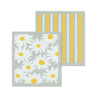 Swedish Dishcloth | Daisies & Stripes