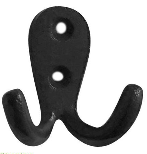 Hook | Cast Iron Mini Double Black (61)