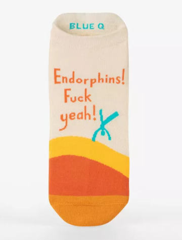 Endorphins, Fuck Yeah | Sneaker Socks L/XL