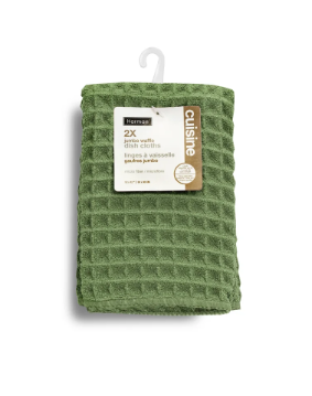 Green Holiday Waffle Dish Cloth | Set of 2