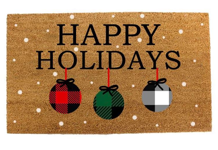 Happy Holiday Doormat