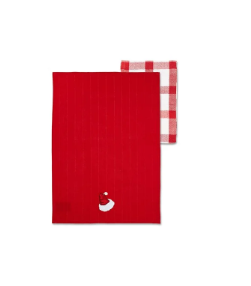 Holiday Tea Towel & Cookie Cutter Set | Set of 2 Towels