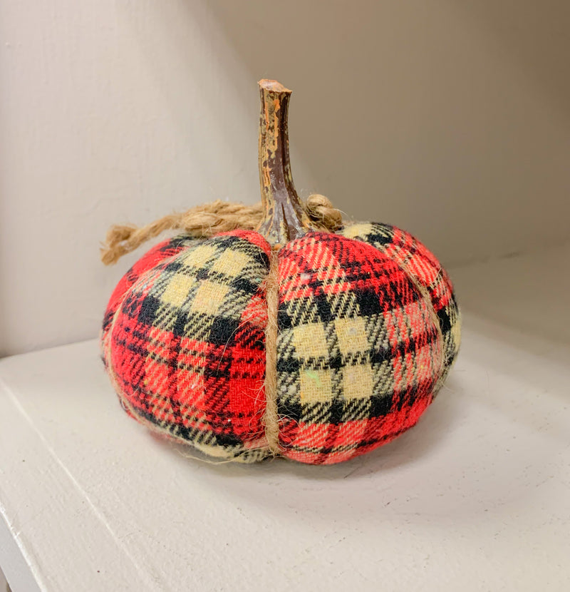 Small Plaid Pumpkin