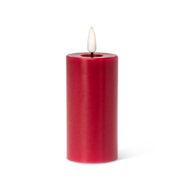 Red LED Pillar Candle