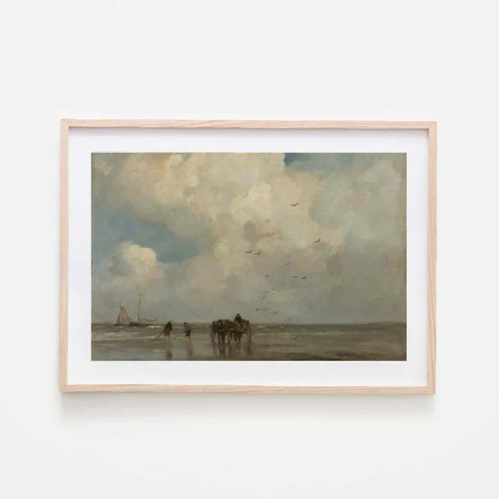 Seaside Vintage Painting