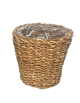 Natural Seagrass Conical Planter (with Plastic Lining)
