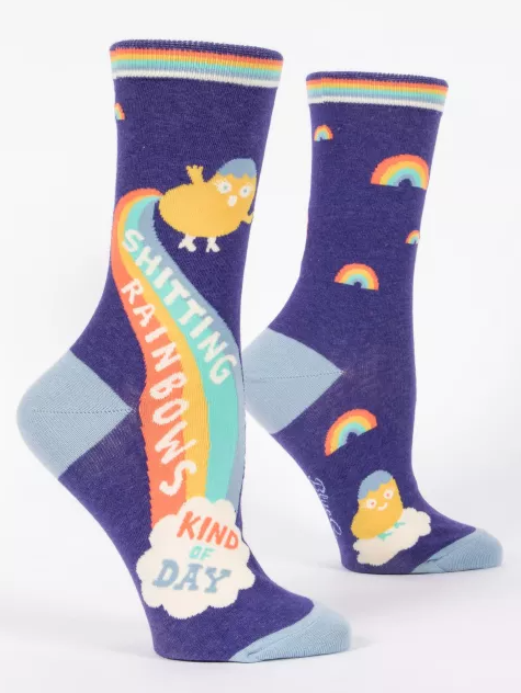 Shitting Rainbows Crew Socks