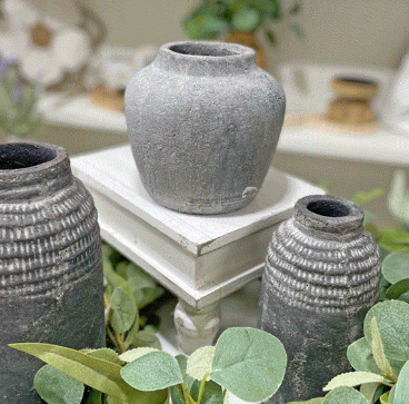 Small Charcoal Vase