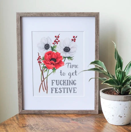 Naughty Florals Wall Art