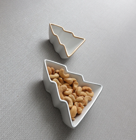 Trimmed Tree Serving Dish Set