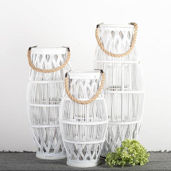Willow Lantern with Rope Handle