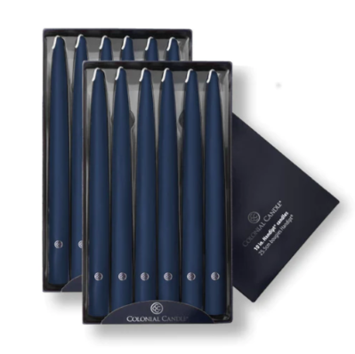 Colonial Candles 10" Taper Candles (Various colours)