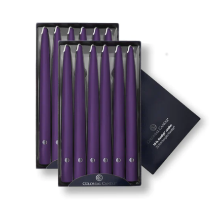 Colonial Candles 10" Taper Candles (Various colours)