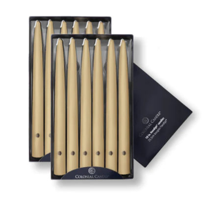 Colonial Candles 10" Taper Candles (Various colours)
