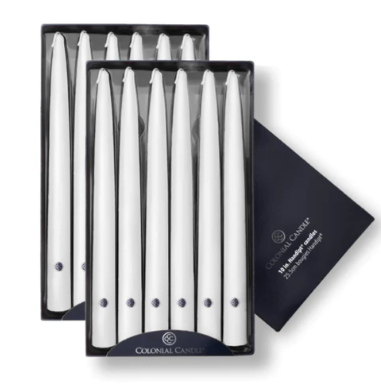Colonial Candles 10" Taper Candles (Various colours)