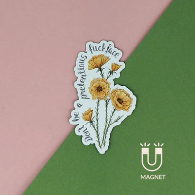 Naughty Florals Fridge Magnet