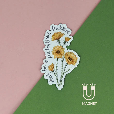 Naughty Florals Fridge Magnet