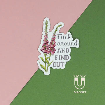 Naughty Florals Fridge Magnet