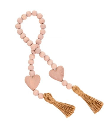 Heart Blessing Beads w/Tassels