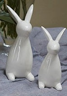 White Ceramic Bunny