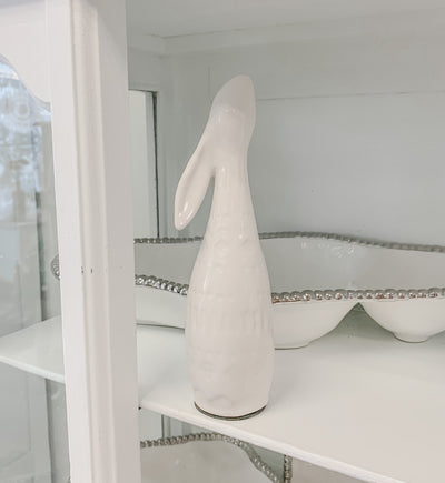 Cutie White Ceramic Bunny