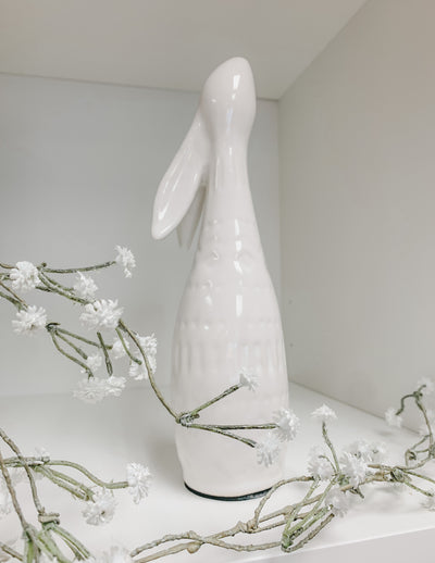 Cutie White Ceramic Bunny