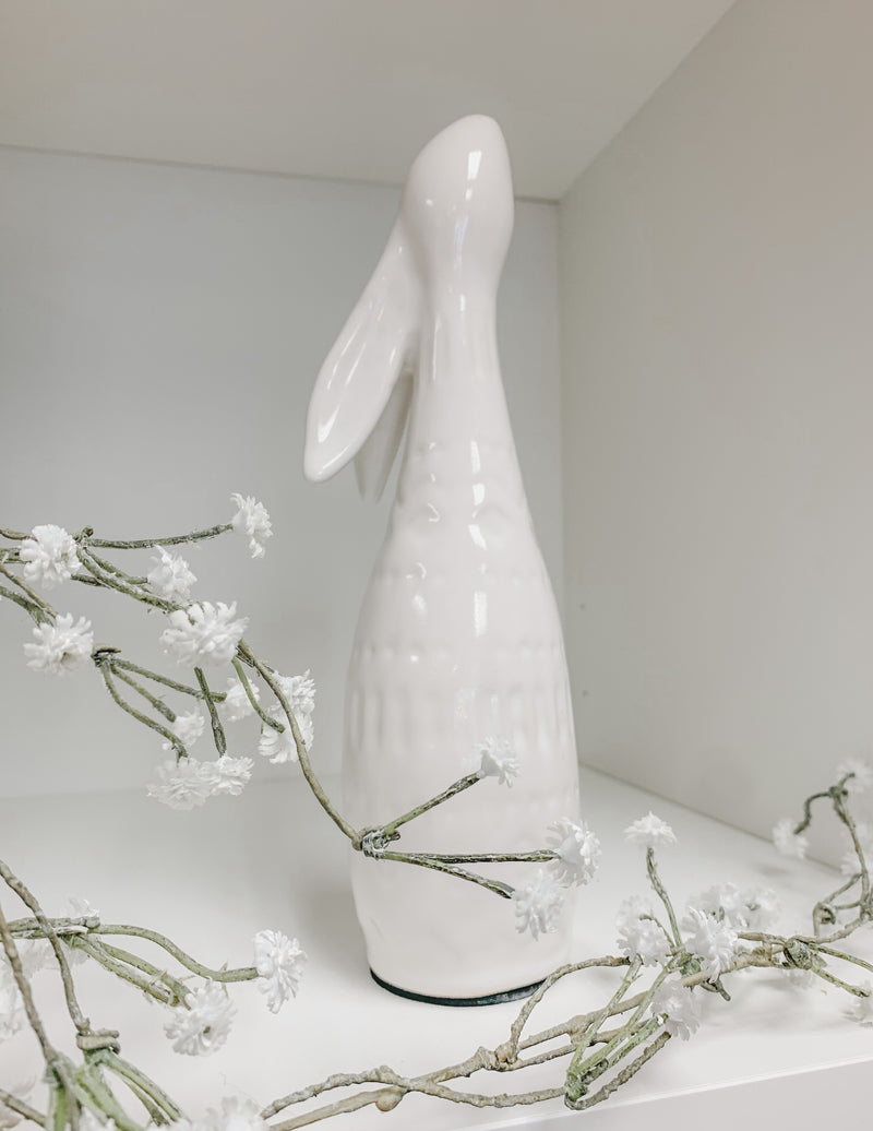 Cutie White Ceramic Bunny