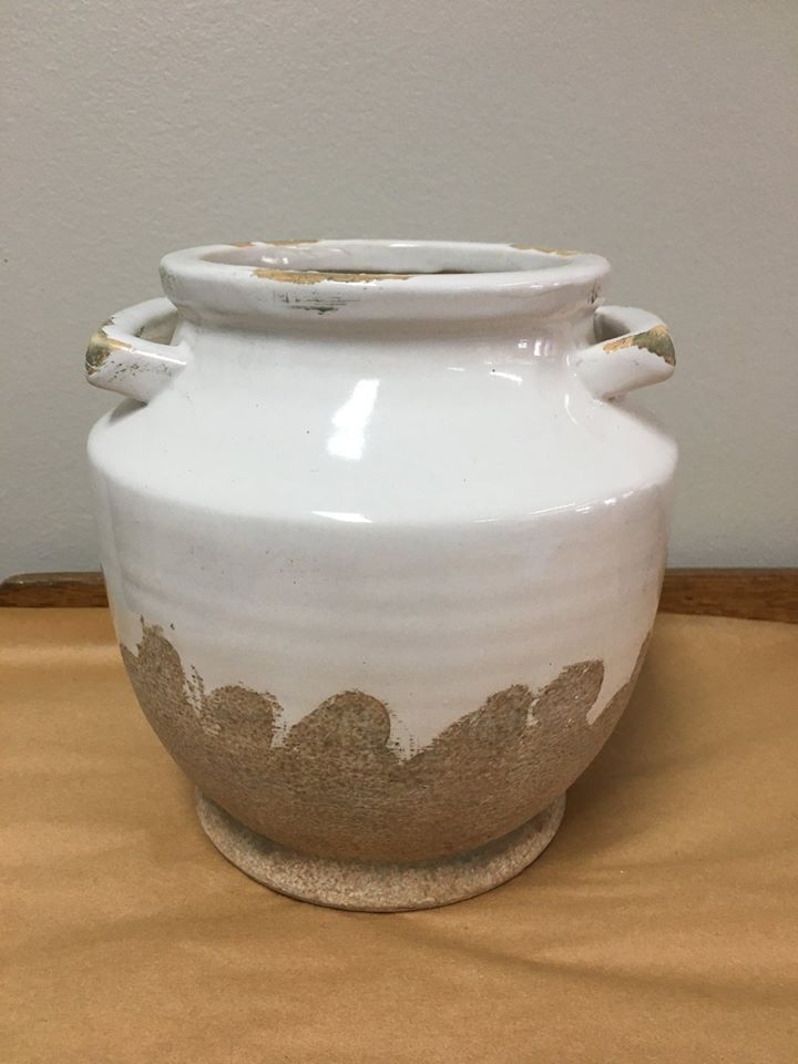 Cream & Sand Vase