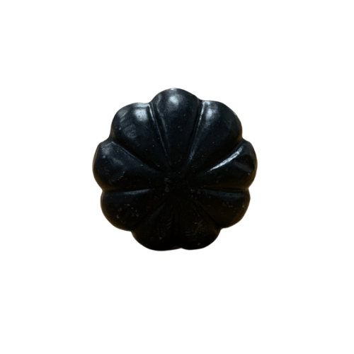 Knob | Dark Grey with Scalloped Edge (12)