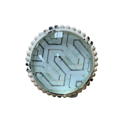 Knob - Light Green Pattern with Rustic Edging (3)