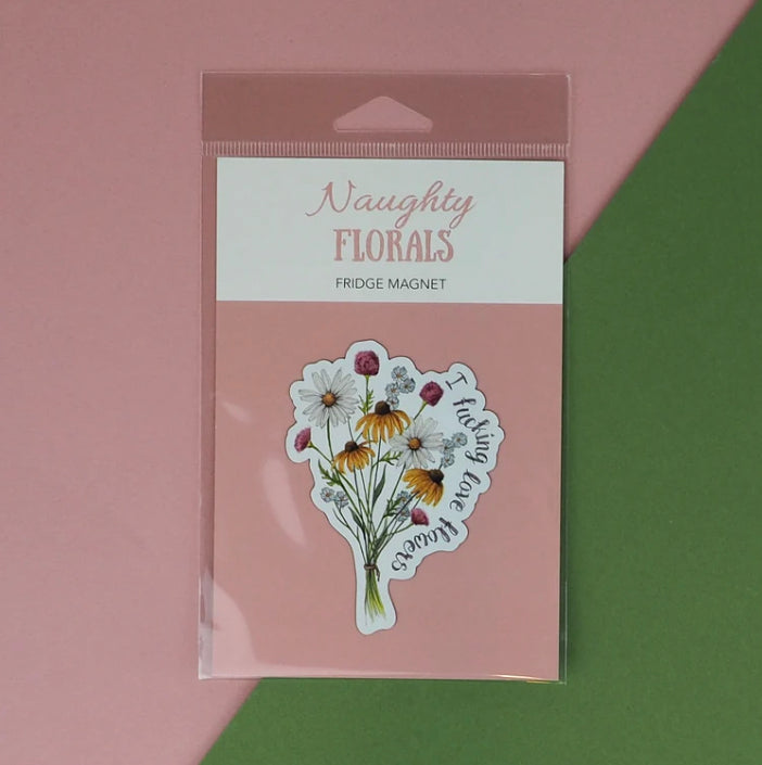 Naughty Florals Fridge Magnet