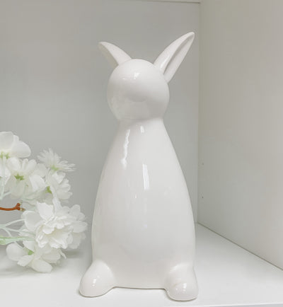 White Ceramic Bunny