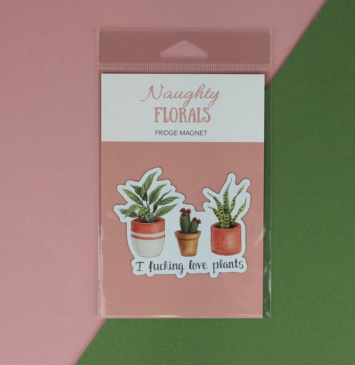 Naughty Florals Fridge Magnet
