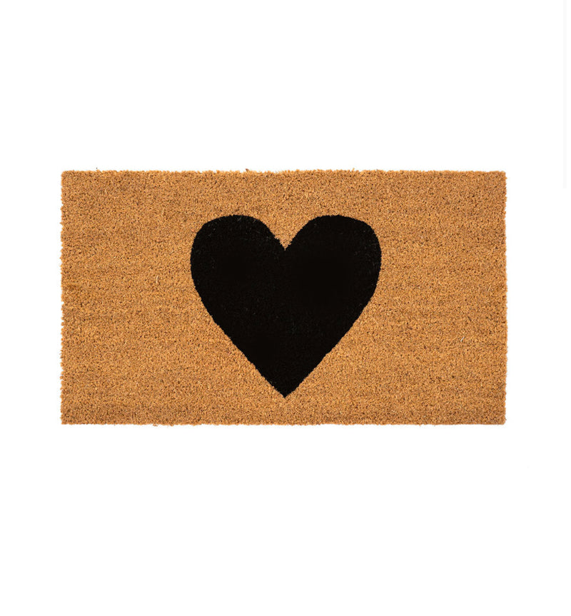 Black Heart | Coir Mat