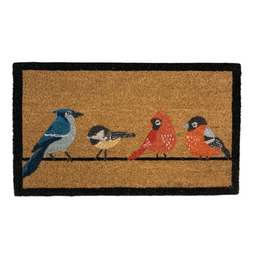 Birds On A Line | Coir Mat