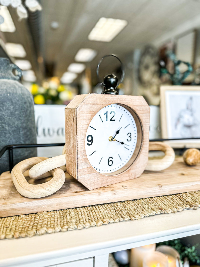 Wooden Desk/Table Clock