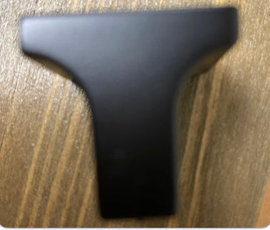 Knob - Black Square Faced (18)