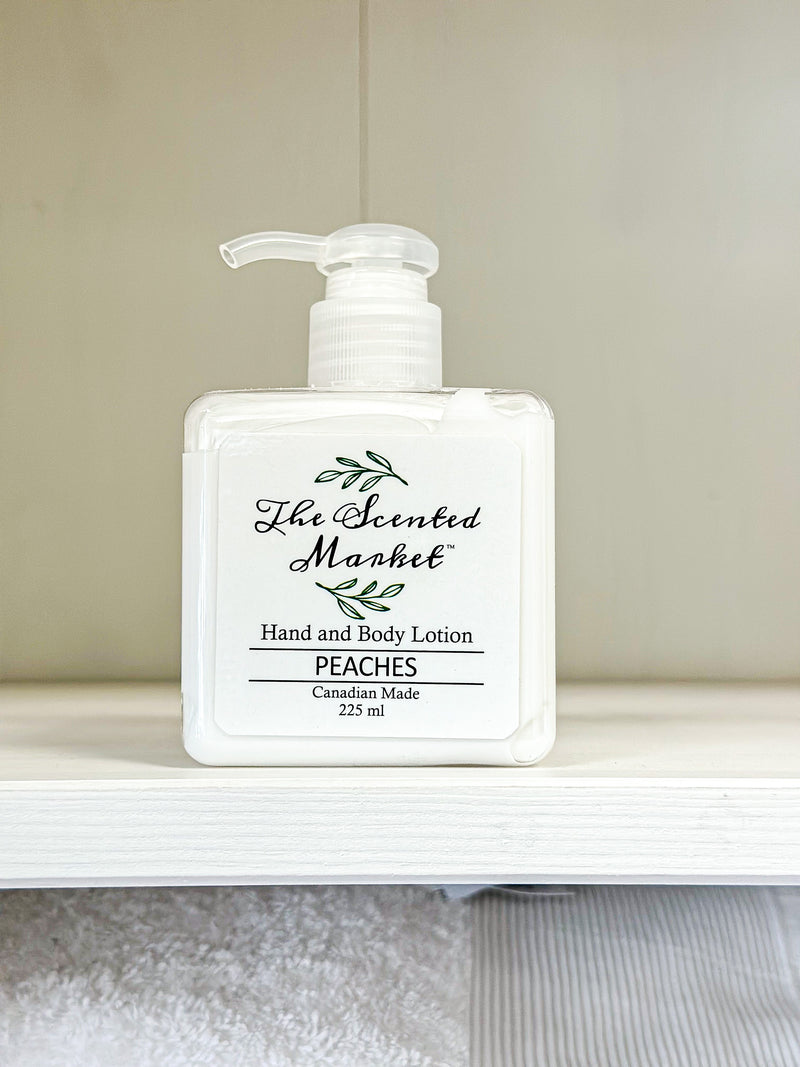 Peaches scented hand & body lotion
