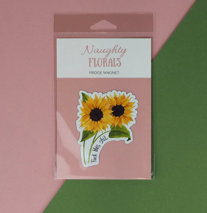 Naughty Florals Fridge Magnet
