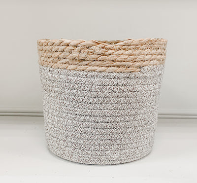 Grey and Jute Planter Baskets